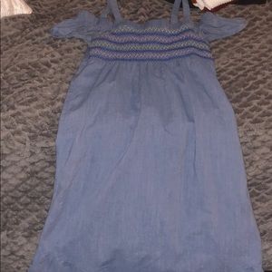 Denim Off-the-shoulder Dress
